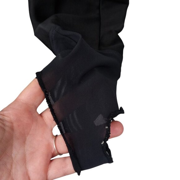 Vintage Skea Wool Blend Ski Pants Size 12 Black Stirrups Stretch 80s Snow Bunny - Picture 6 of 11